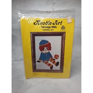 1976 Needle Art by Heritage Mills Crewel Embroidery Kit Randy 5x7